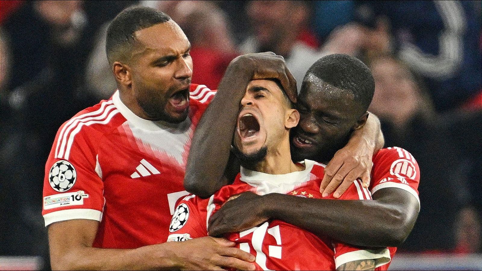 Diaz, Olise strike late as Bayern edge Madrid in seven-goal thriller